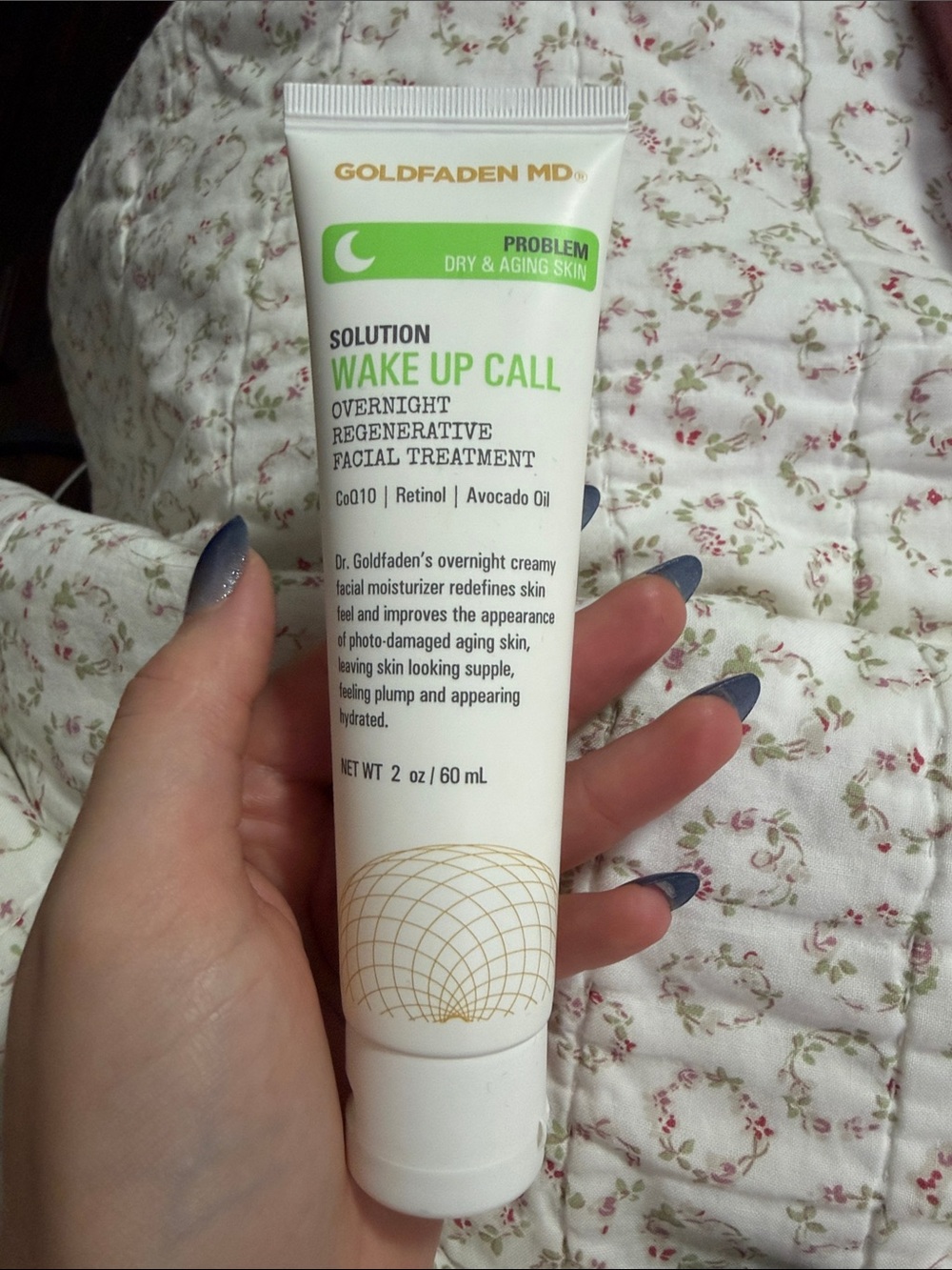 Wake Up Call Overnight Regenerative Facial Treatment - White/Green